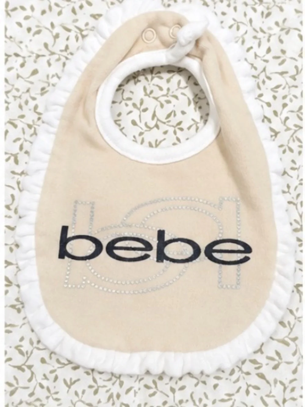 bebe Baby Two-Piece Logo Set in Soft Cream
